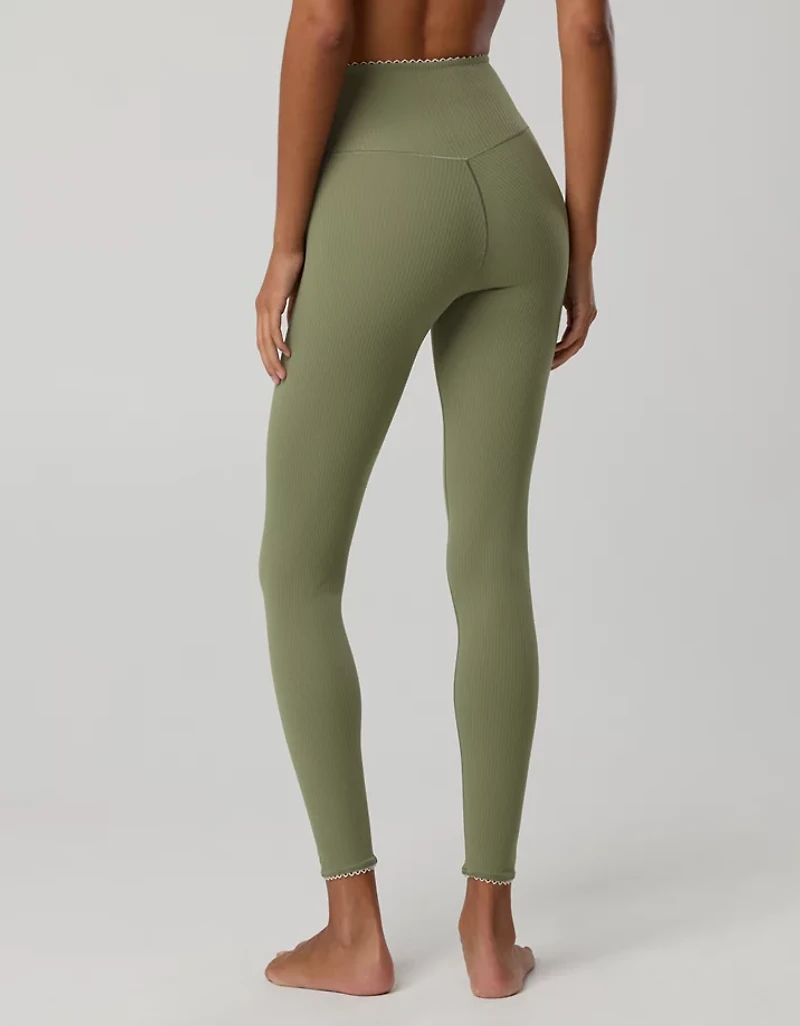 OFFLINE By Aerie Real Me XTRA Ribbed Picot Trim Crossover Legging