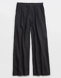 Aerie Linen Blend High Waisted Trouser