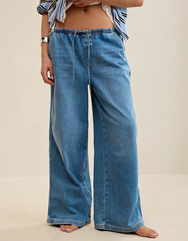 Aerie Daydream Denim Pull-On Pant