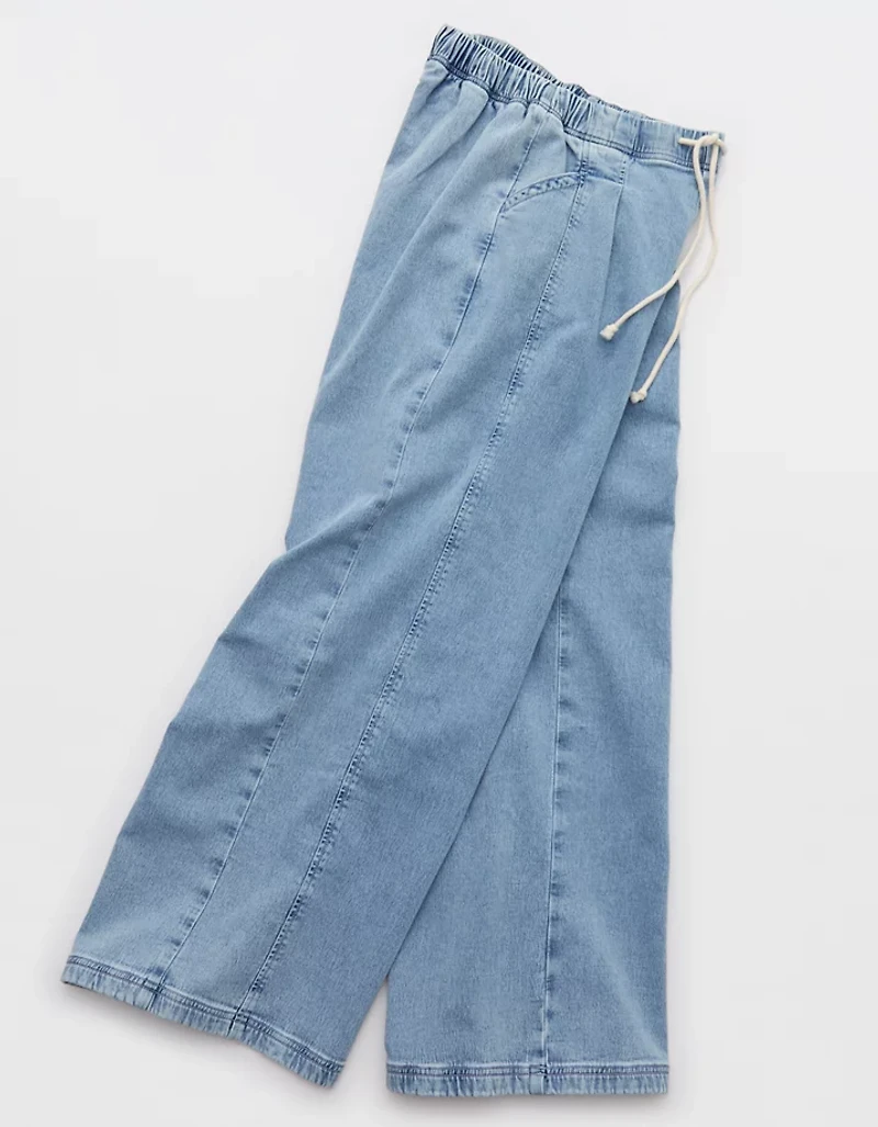 Aerie Daydream Denim Stretch Trouser