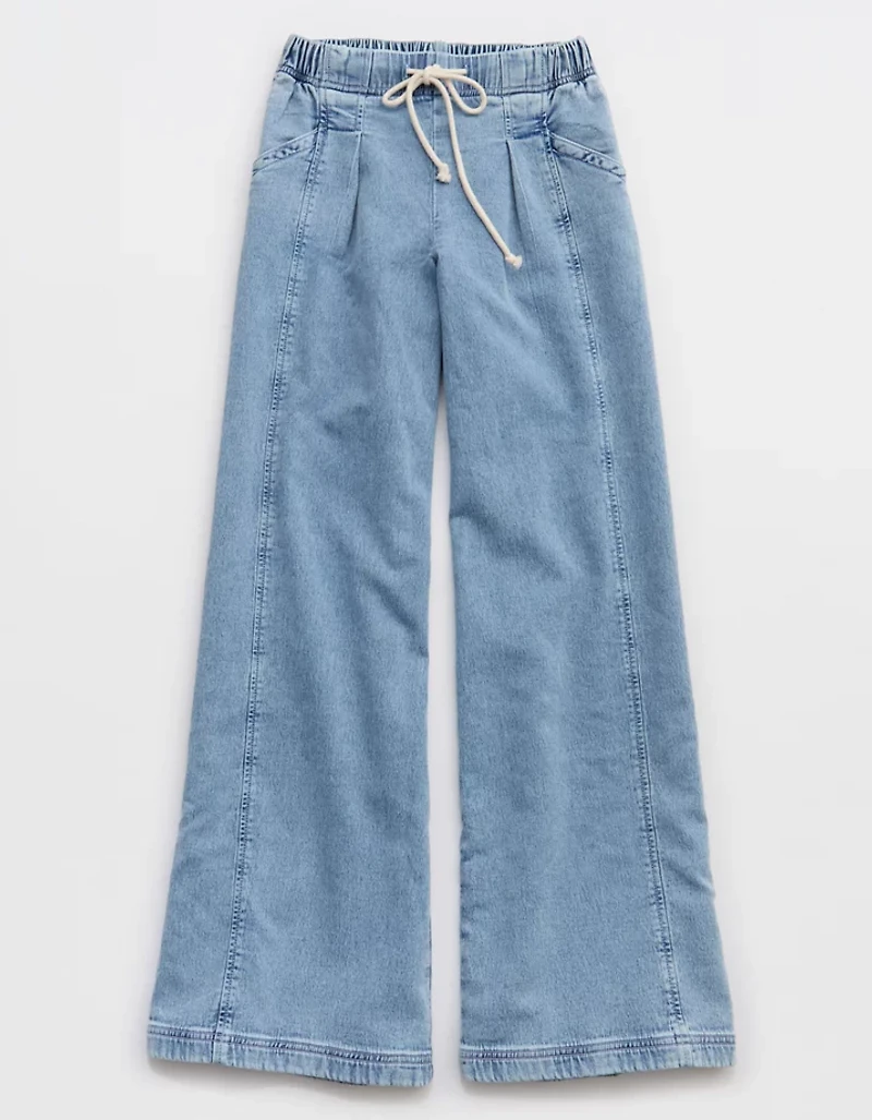Aerie Daydream Denim Stretch Trouser