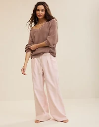 Aerie Daydream Denim Stretch Trouser