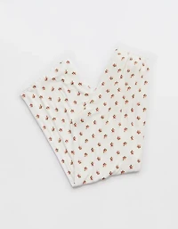 Aerie Real Soft® Ribbed Lace Trim Skater Pant