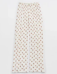 Aerie Real Soft® Ribbed Lace Trim Skater Pant