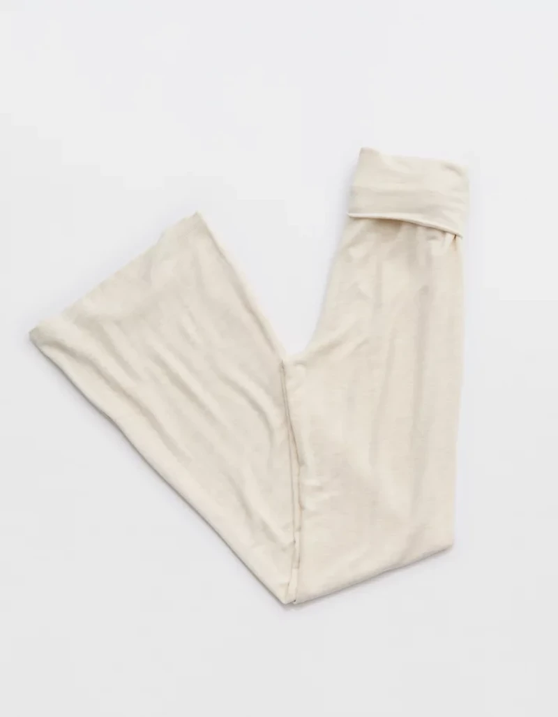 Aerie Let's Bounce Foldover Bootcut PJ Pant
