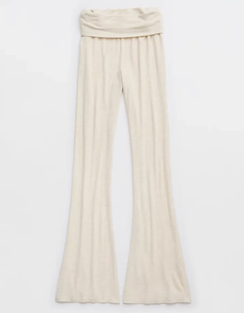 Aerie Let's Bounce Foldover Bootcut PJ Pant