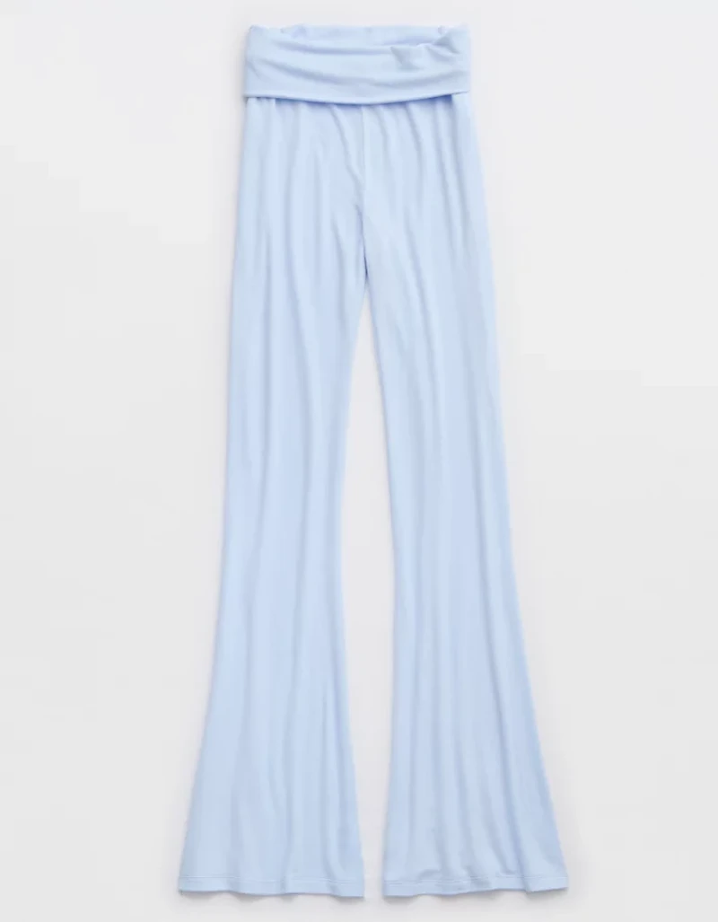 Aerie Let's Bounce Foldover Bootcut PJ Pant
