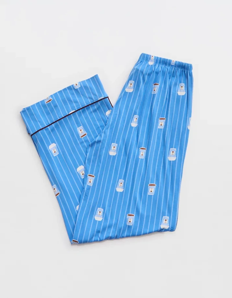 OVERSLEPT by Aerie Real Soft® Piping PJ Pant