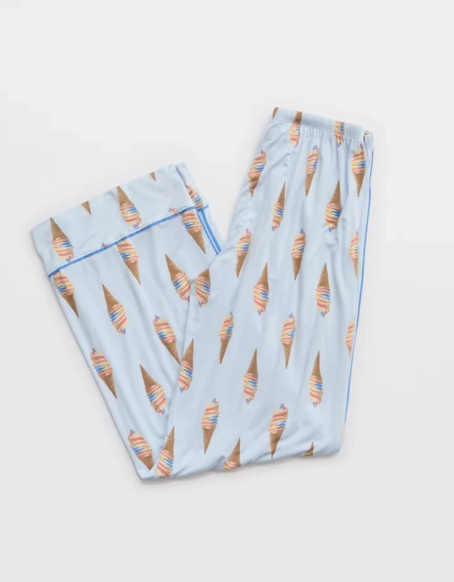 OVERSLEPT by Aerie Real Soft® Piping PJ Pant