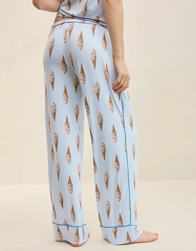 OVERSLEPT by Aerie Real Soft® Piping PJ Pant