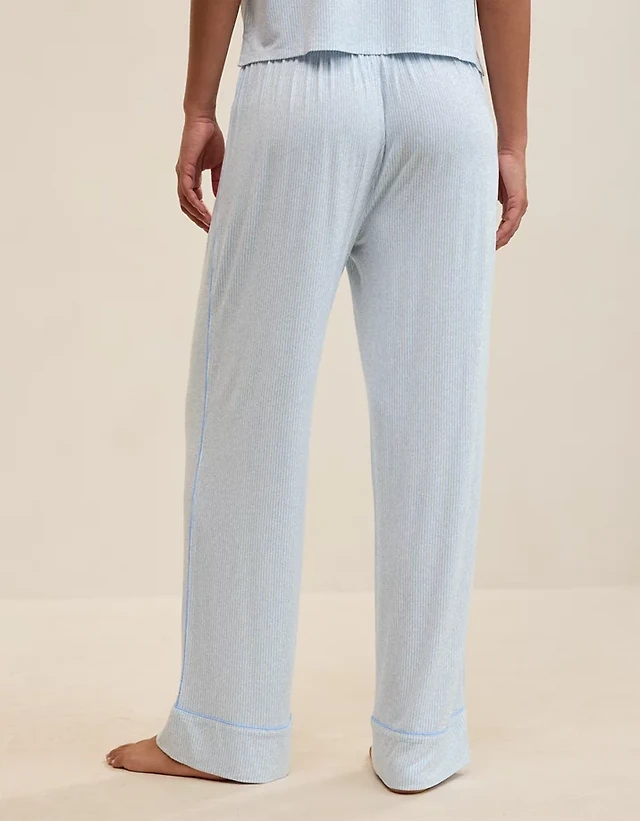 OVERSLEPT by Aerie Real Soft® Piping PJ Pant