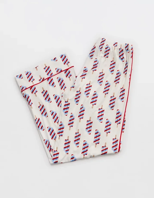 OVERSLEPT by Aerie Real Soft® Piping PJ Pant
