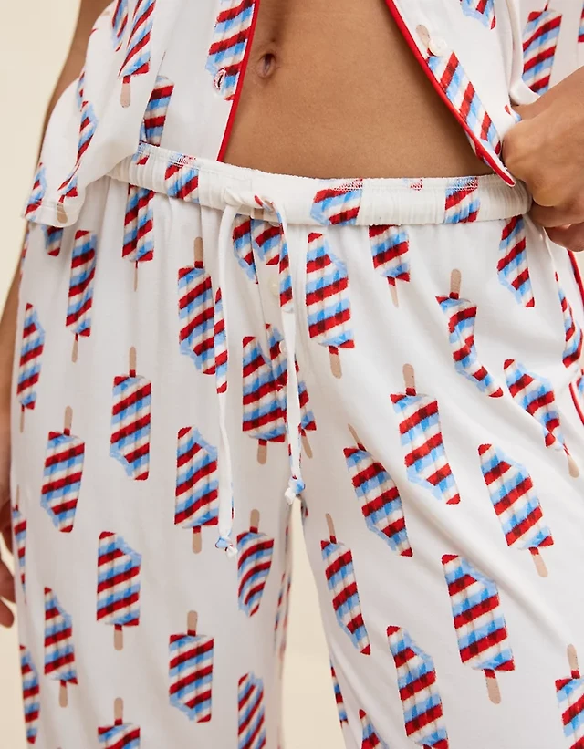 OVERSLEPT by Aerie Real Soft® Piping PJ Pant