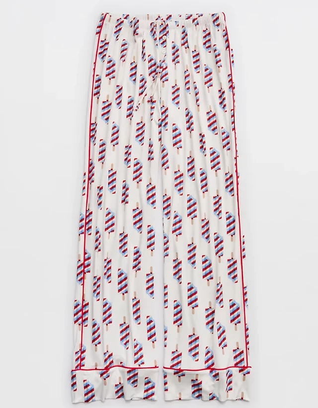 OVERSLEPT by Aerie Real Soft® Piping PJ Pant