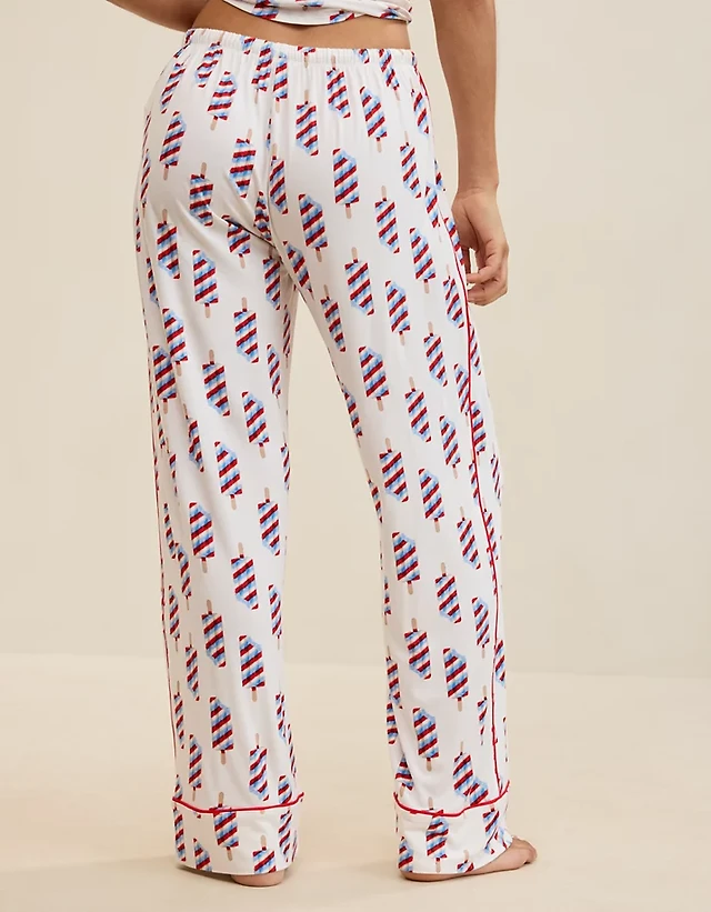 OVERSLEPT by Aerie Real Soft® Piping PJ Pant