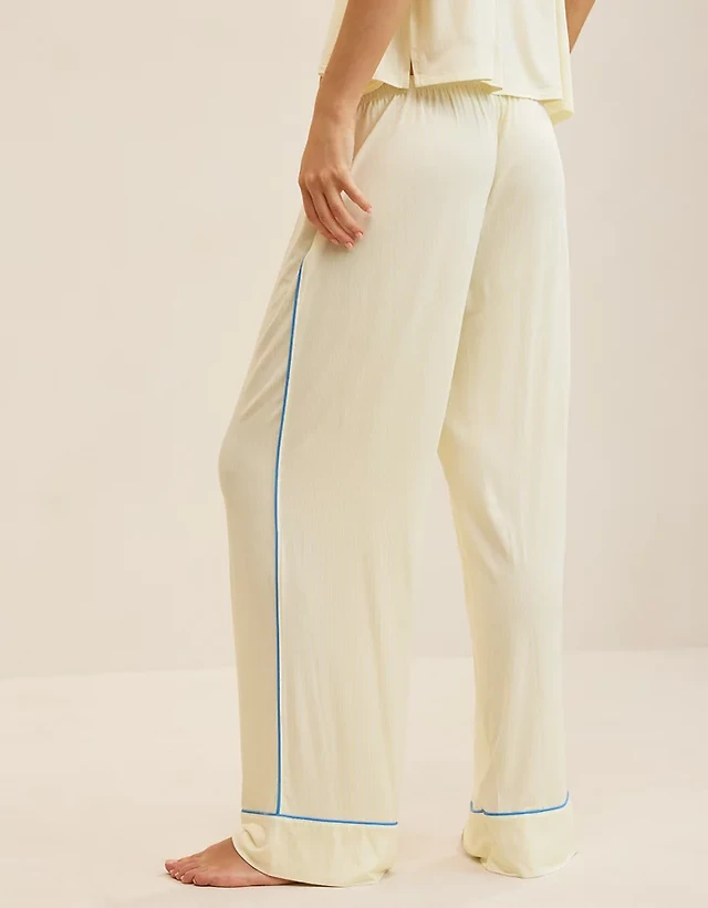 OVERSLEPT by Aerie Real Soft® Piping PJ Pant