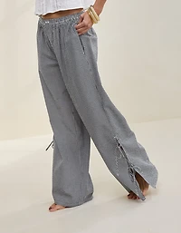Aerie Off-Duty Seersucker Side Tie Trouser PJ