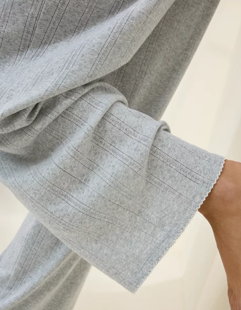 Aerie Off-Duty Pointelle Trouser PJ