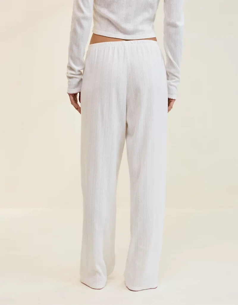 Aerie Off-Duty Pointelle Trouser PJ