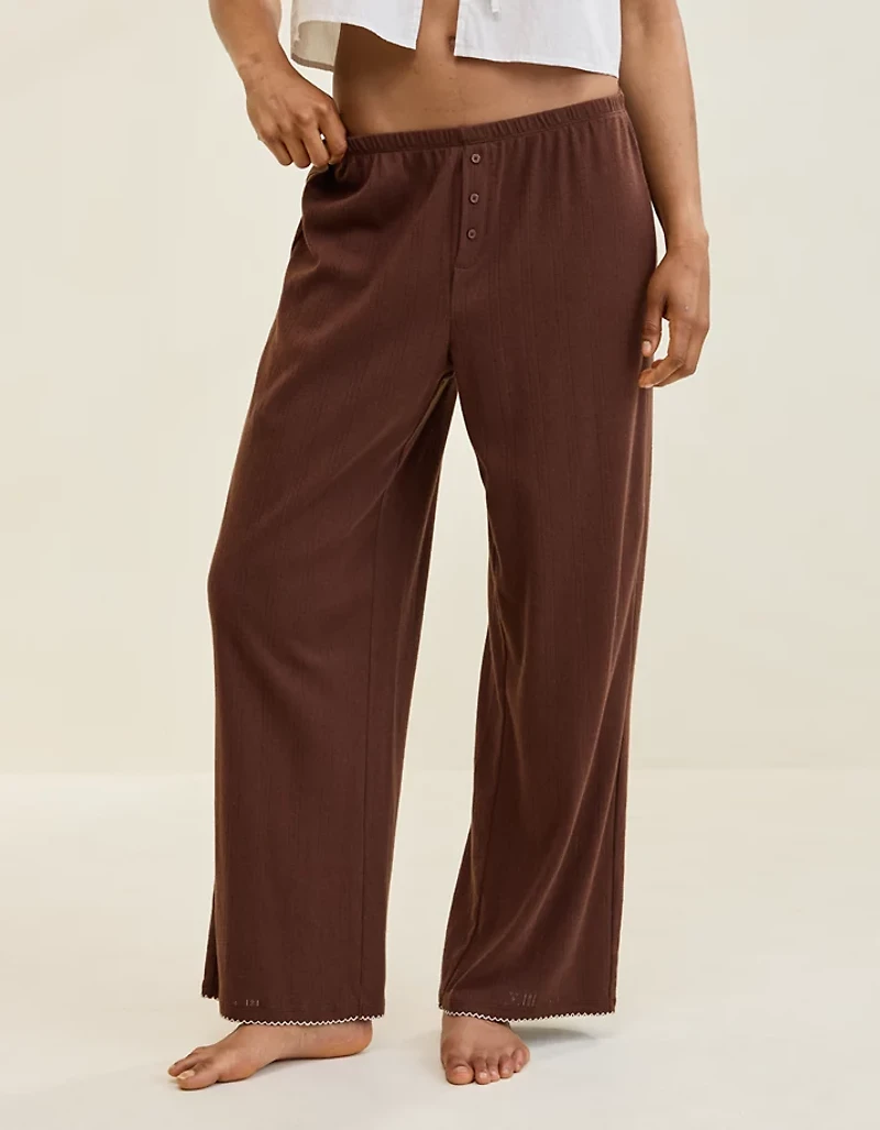 Aerie Off-Duty Pointelle Trouser PJ