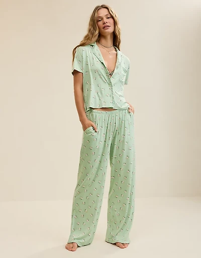 Aerie Real Soft® Ruffle Trouser PJ Pant