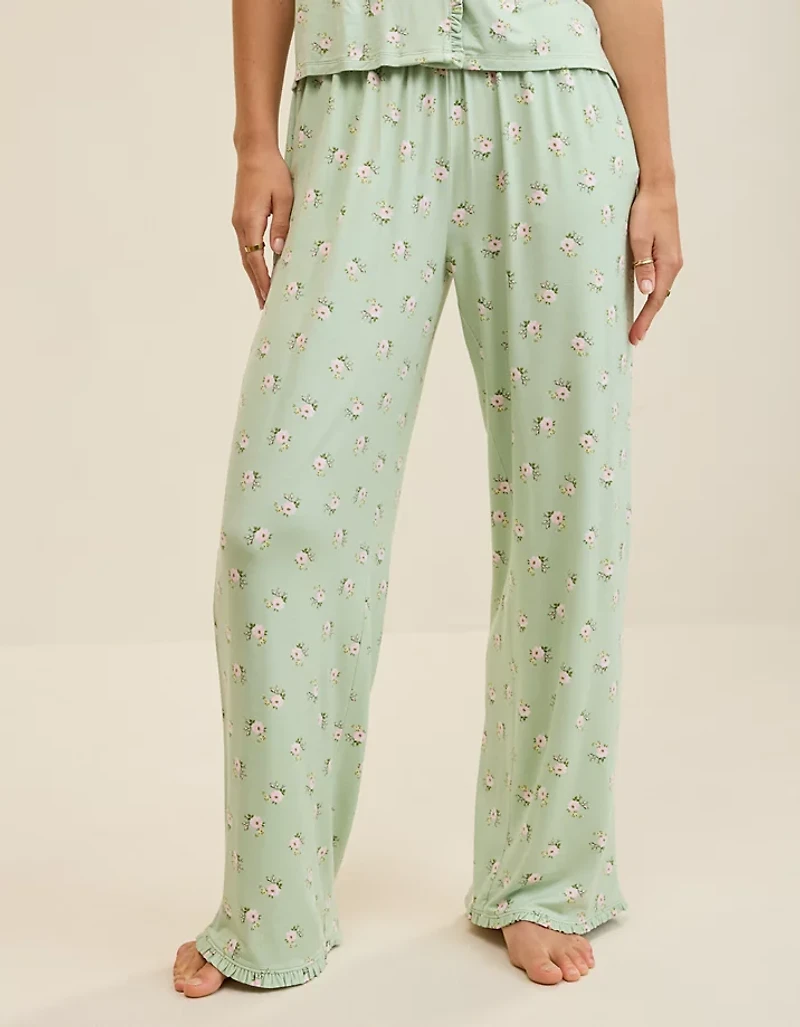 Aerie Real Soft® Ruffle Trouser PJ Pant