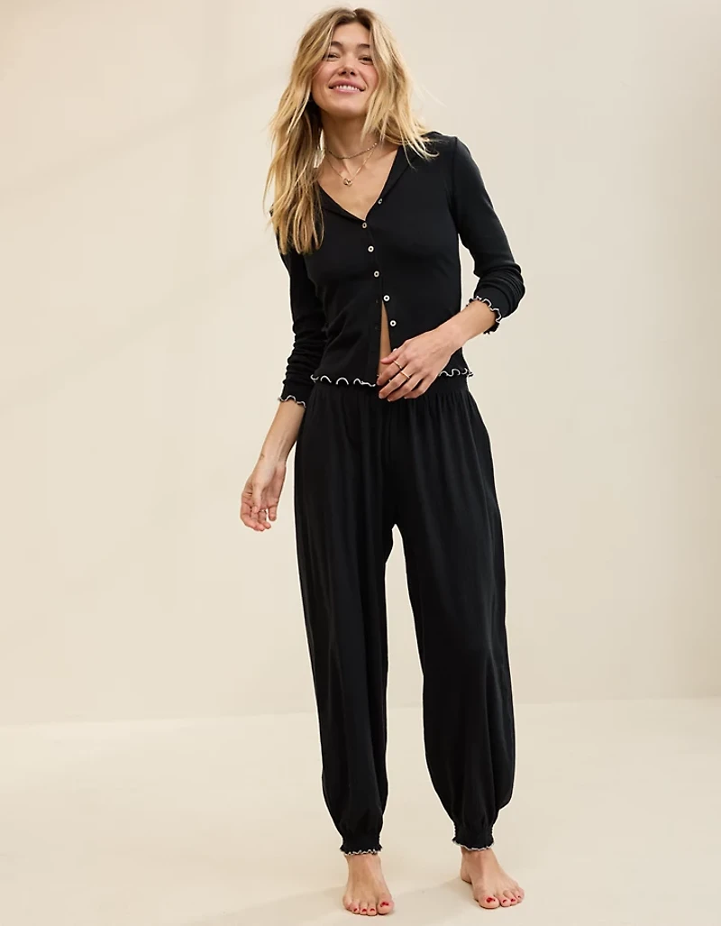 Aerie Pointelle Balloon Pajama Pant