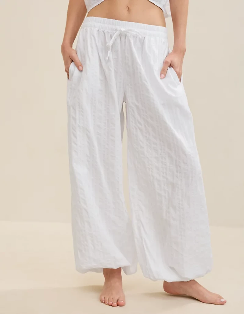 Aerie Seersucker Balloon Pant