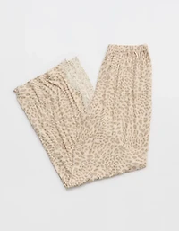 OVERSLEPT by Aerie Real Soft Ribbed Trouser PJ