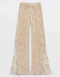 OVERSLEPT by Aerie Real Soft Ribbed Trouser PJ