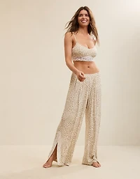 OVERSLEPT by Aerie Real Soft Ribbed Trouser PJ