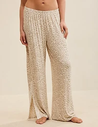 OVERSLEPT by Aerie Real Soft Ribbed Trouser PJ