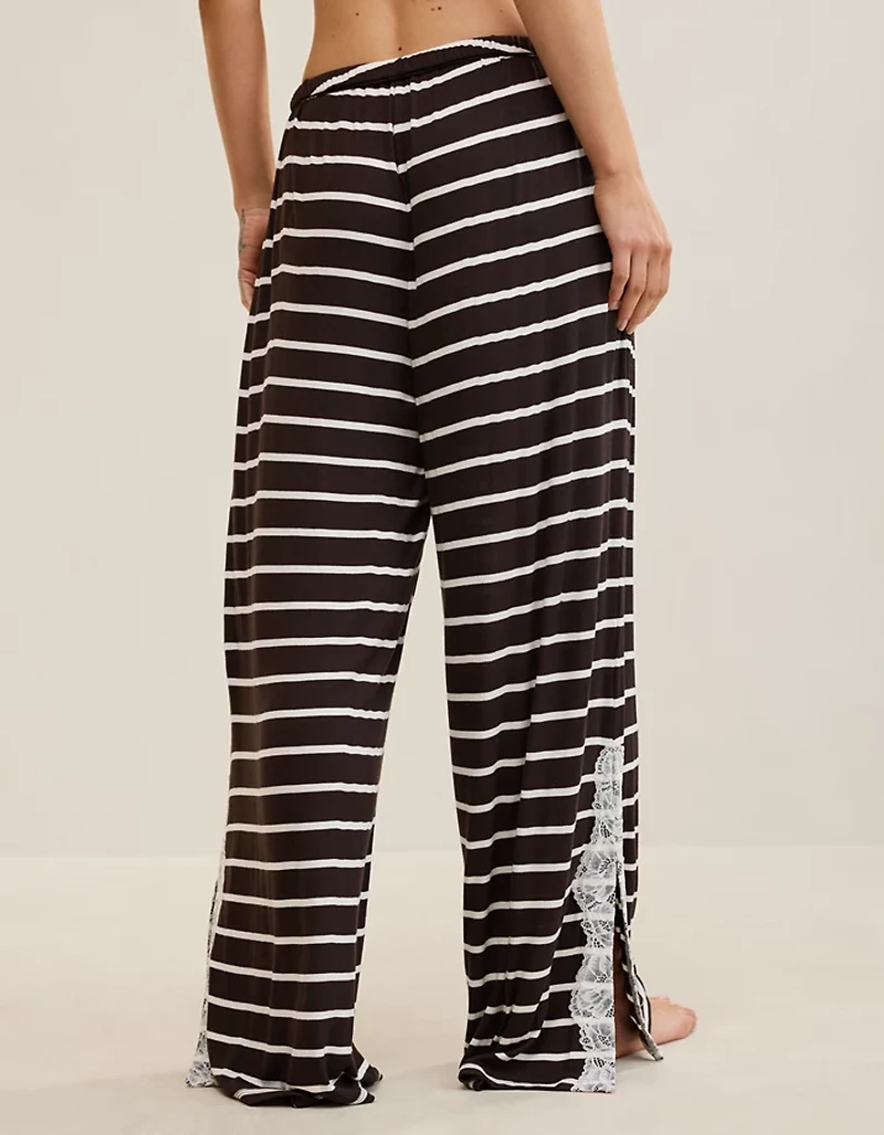 OVERSLEPT by Aerie Real Soft® Ribbed Trouser PJ