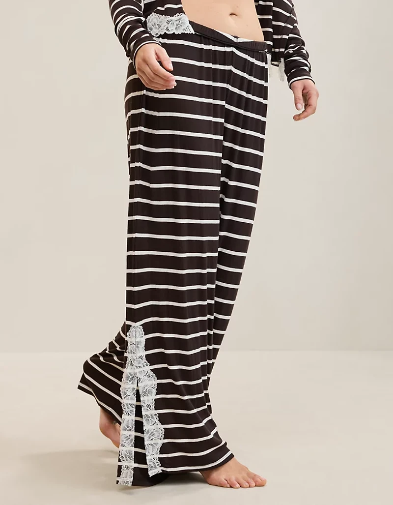 OVERSLEPT by Aerie Real Soft® Ribbed Trouser PJ