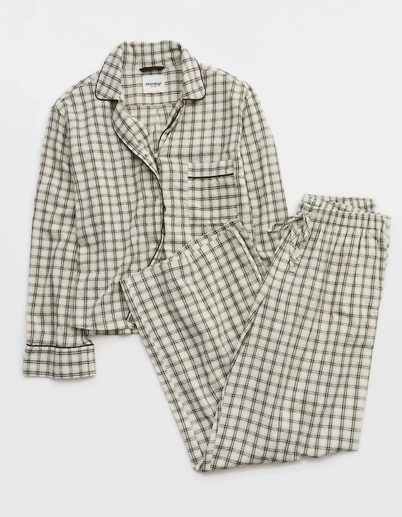 OVERSLEPT by Aerie Seersucker Trouser Pant