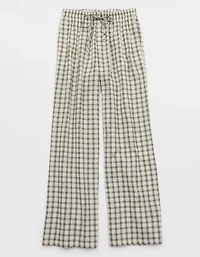 OVERSLEPT by Aerie Seersucker Trouser Pant