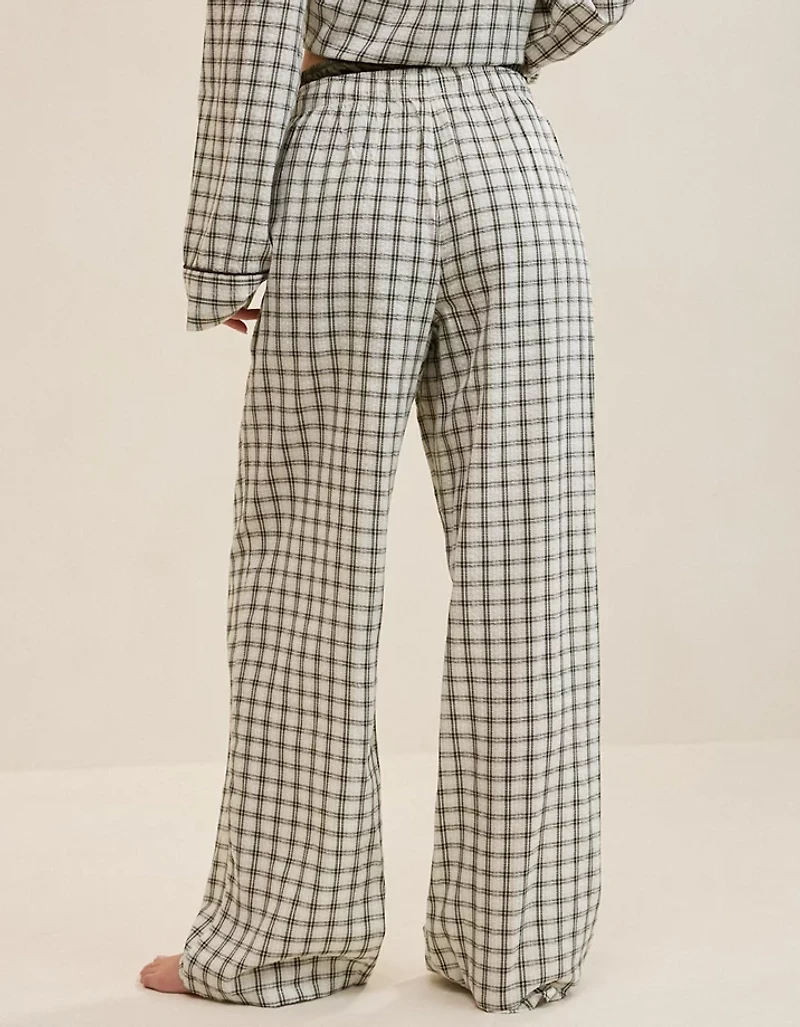 OVERSLEPT by Aerie Seersucker Trouser Pant