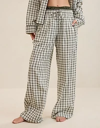 OVERSLEPT by Aerie Seersucker Trouser Pant