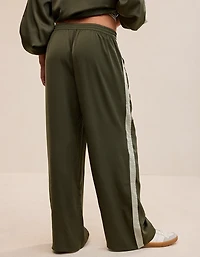OVERSLEPT by Aerie Liquid Satin Trouser PJ Pant
