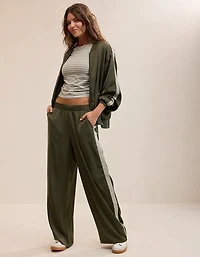 OVERSLEPT by Aerie Liquid Satin Trouser PJ Pant