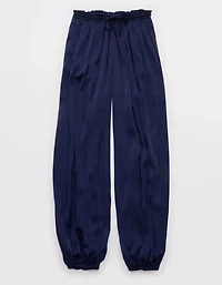 OVERSLEPT by Aerie Liquid Satin Balloon Pant