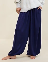OVERSLEPT by Aerie Liquid Satin Balloon Pant