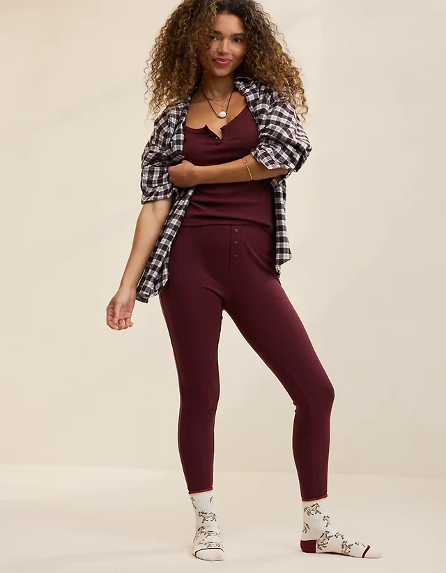 OVERSLEPT by Aerie Pointelle Legging