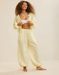 Aerie Seersucker Balloon Pant