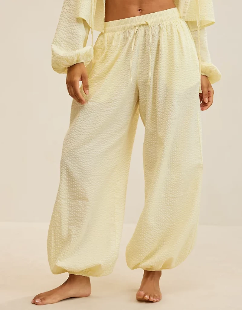Aerie Seersucker Balloon Pant
