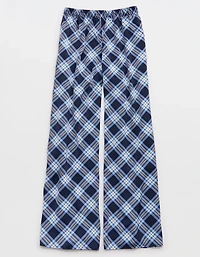 OVERSLEPT by Aerie Liquid Satin Wide Leg Pant