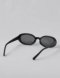 Lunettes de soleil ovales noires AE