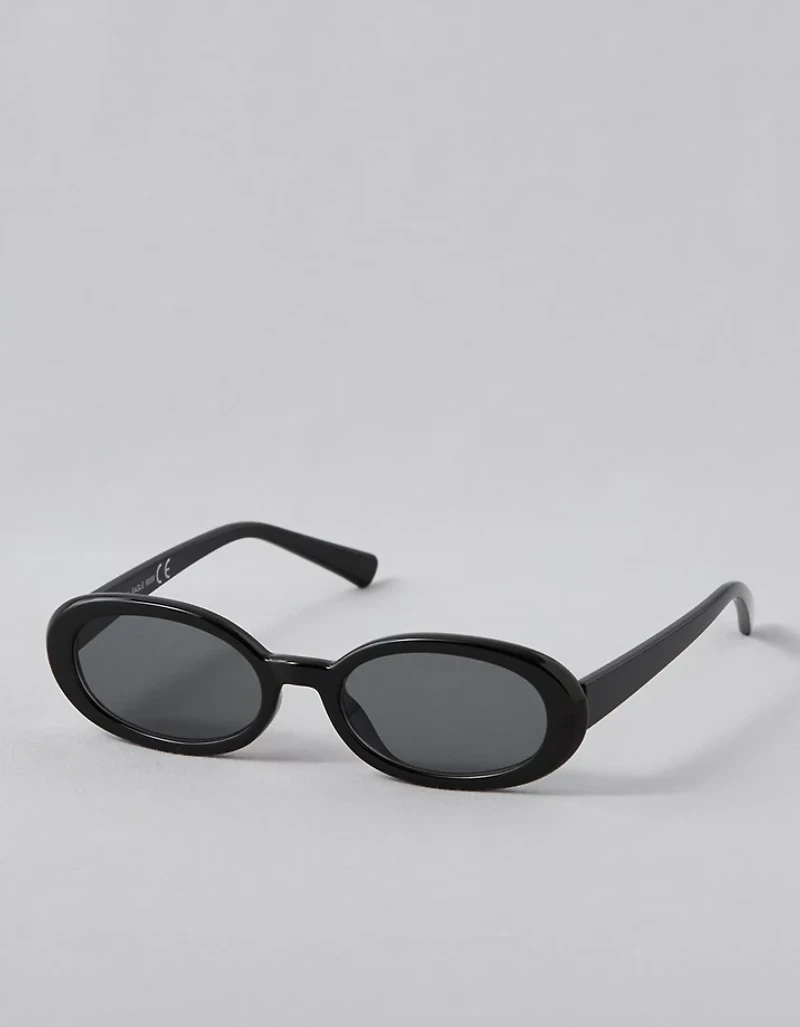 Lunettes de soleil ovales noires AE