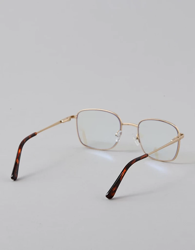 AE Gold Square Blue Light Glasses