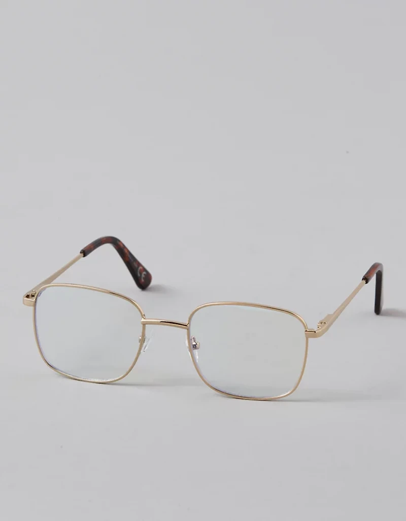 AE Gold Square Blue Light Glasses